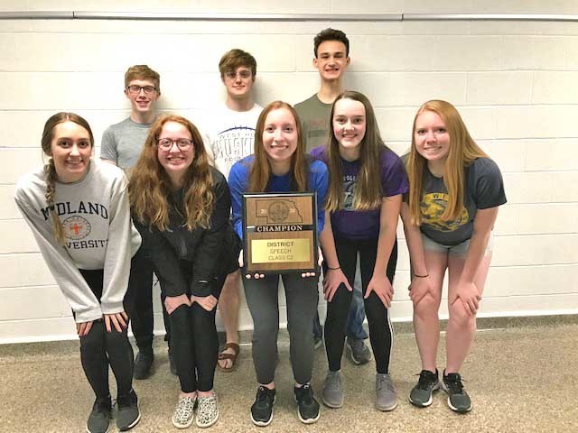 West Holt Speech Team is District Champ