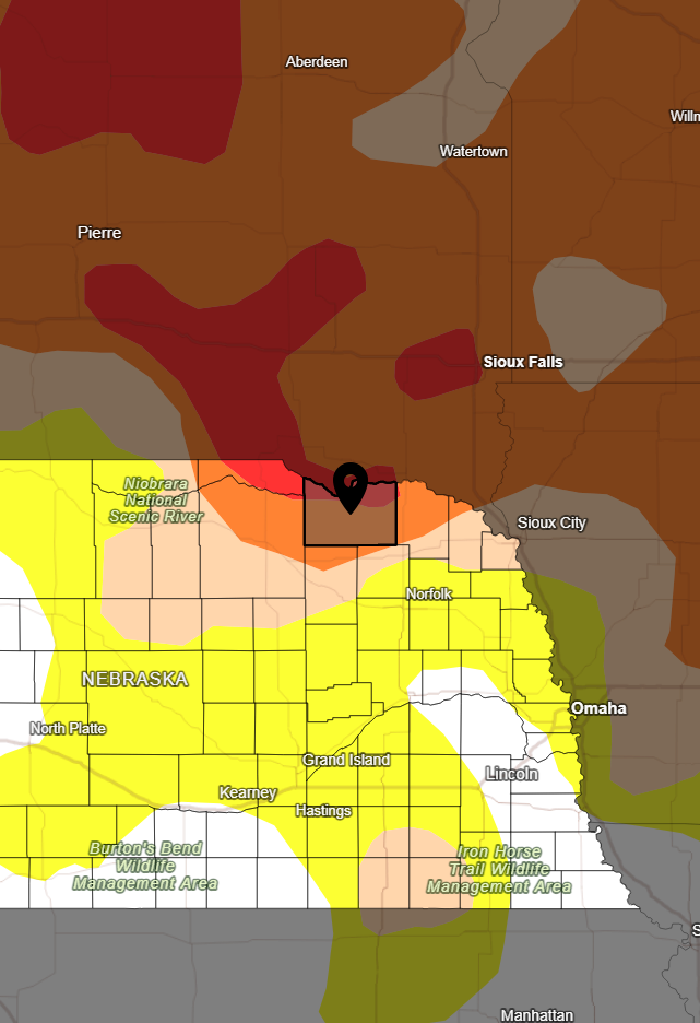 Parts of Knox County in "Extreme Drought"