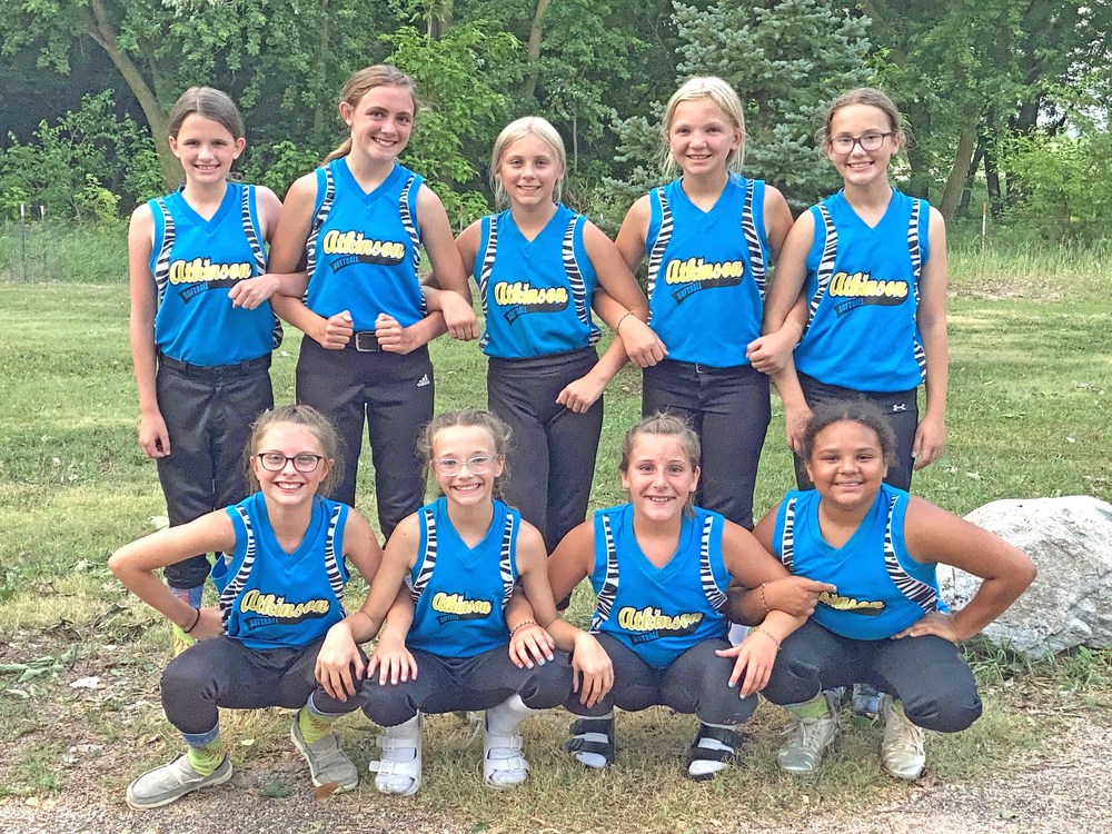 Members of the 12B girls’ softball team
