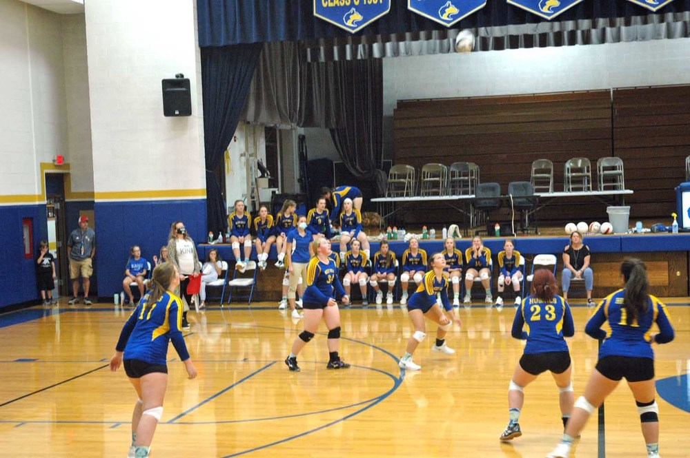 West Holt "C" Team Volleyball action