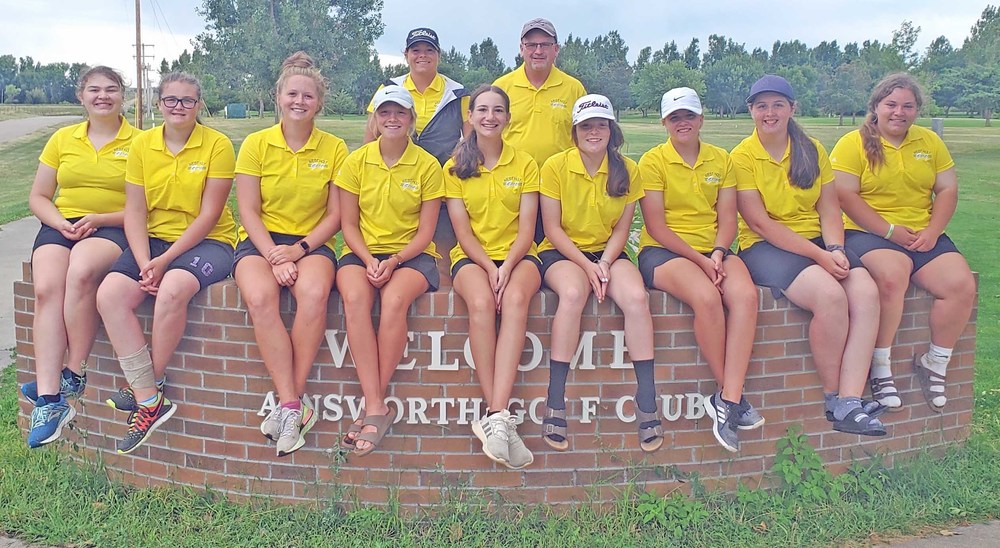 Members of the West Holt Girls' Golf Team at Ainsworth