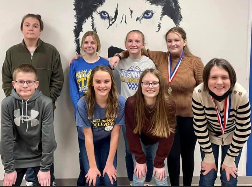 Holt County Spelling Bee competitors from West Holt Public Schools