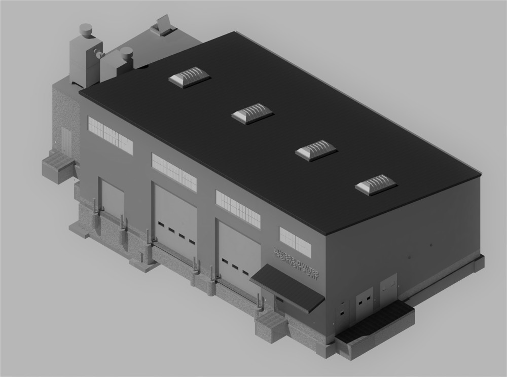 3d rendering of the treatment plant