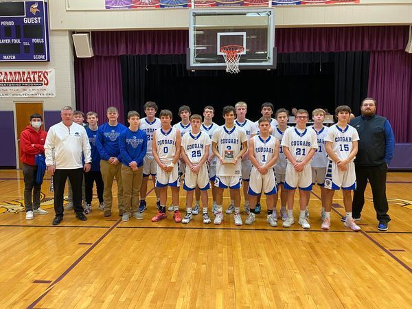 N/V Cougars were runner-up in Wausa Post Holiday Tournament