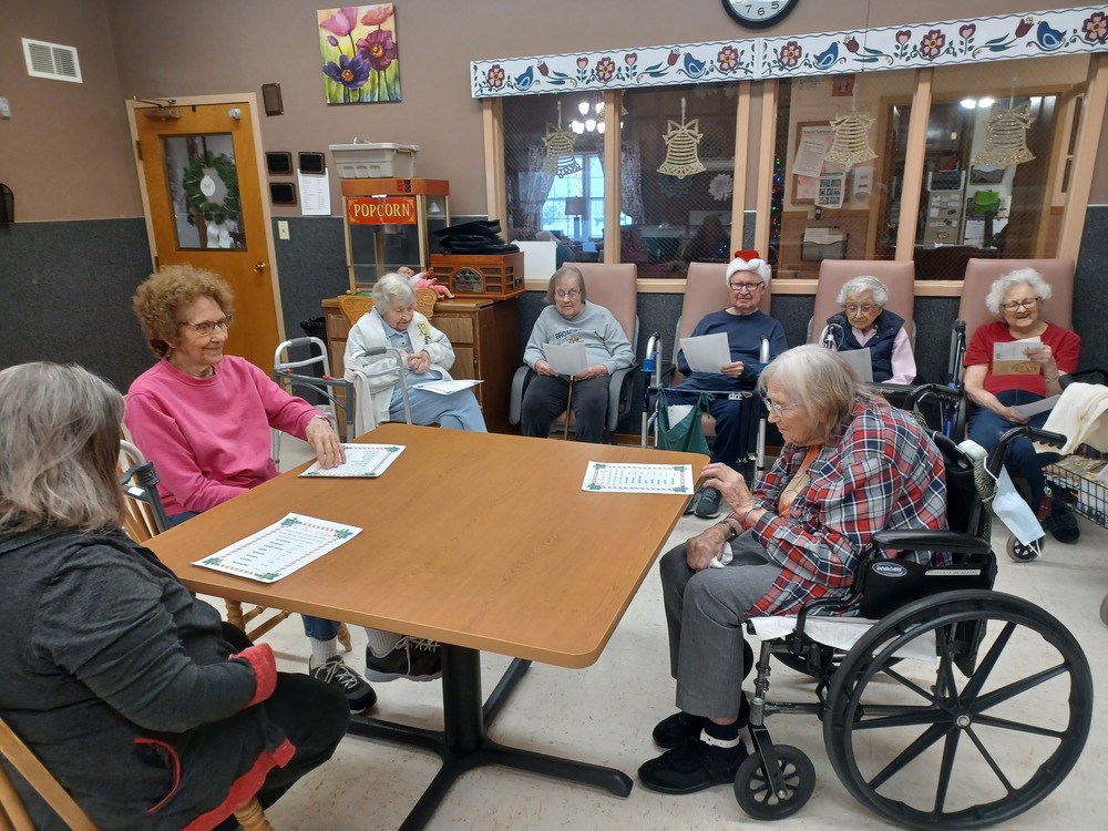 Alpine Village residents enjoy Christmas games