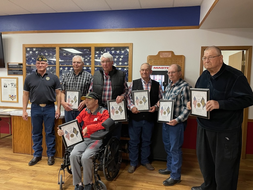 American Legion members honored .