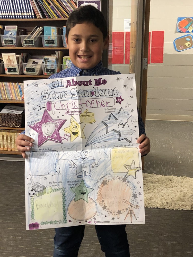 Fourth Grade Star Student of the Week