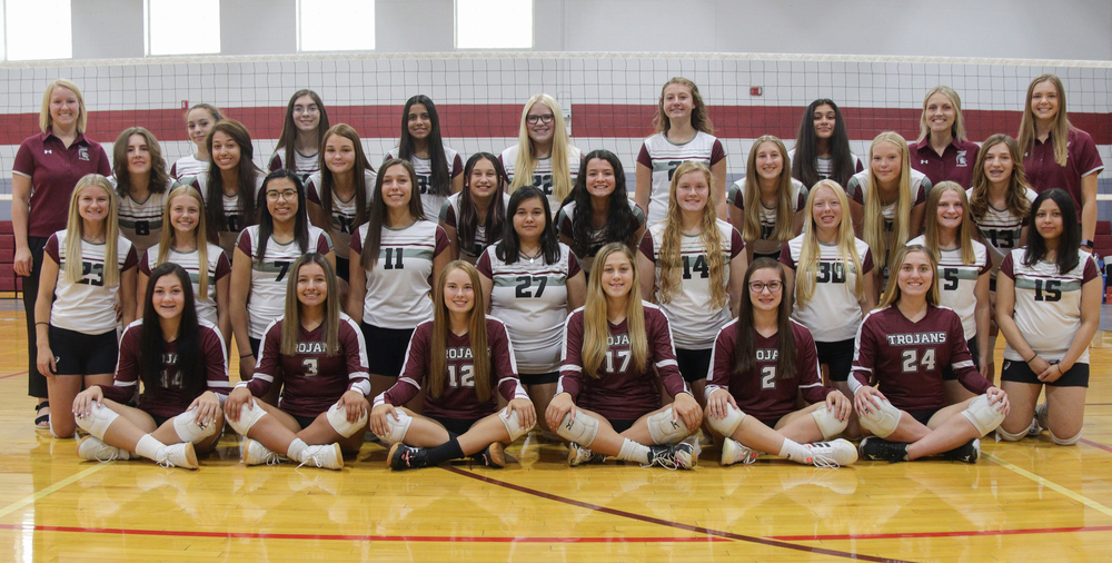 Lady Trojan Volleyball squad