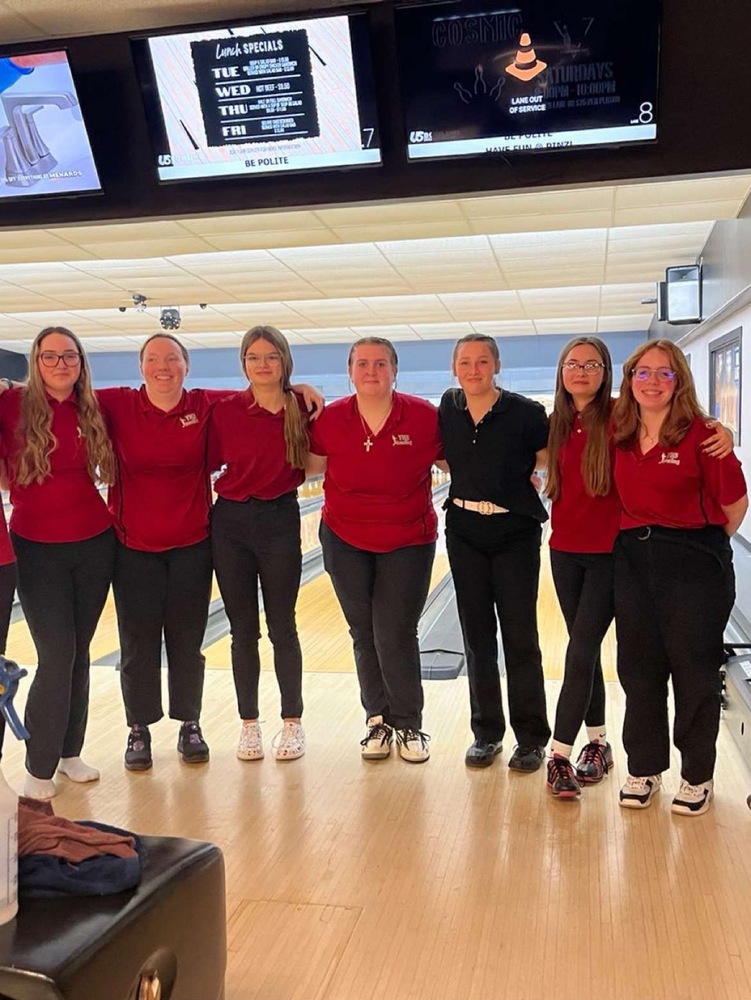 Leila Barta along with the rest of the Yankton Girls Bowling team
