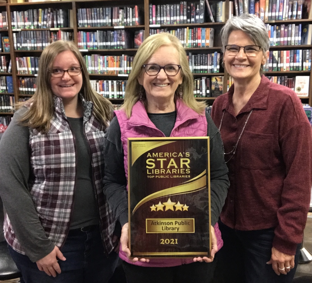 Library Assistant Geneva Pacha, Judy Hagan – Library Director, and Library Assistant Terri Shearer. Courtesy Photo