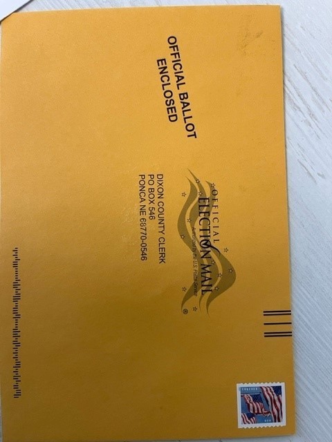 The ballot envelope