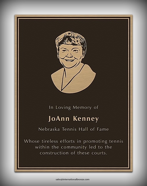 JoAnn Kenney plaque
