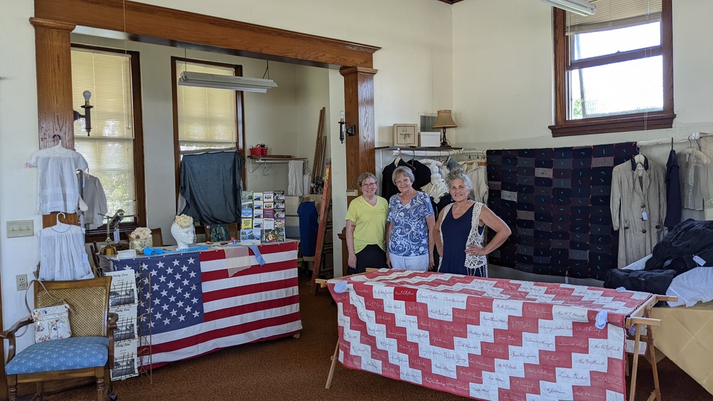 Preservation Center volunteers (l to r): Ellie Curtiss, Londa Schwanebeck and Sharon Diedrichsen