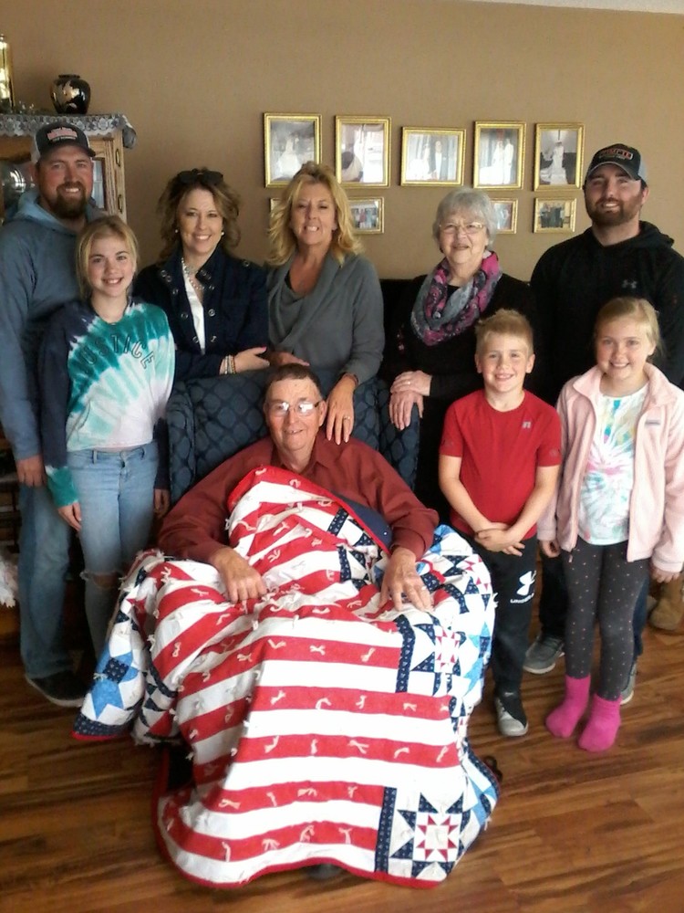 Weigert honored with Quilt of Valor for National Guard service