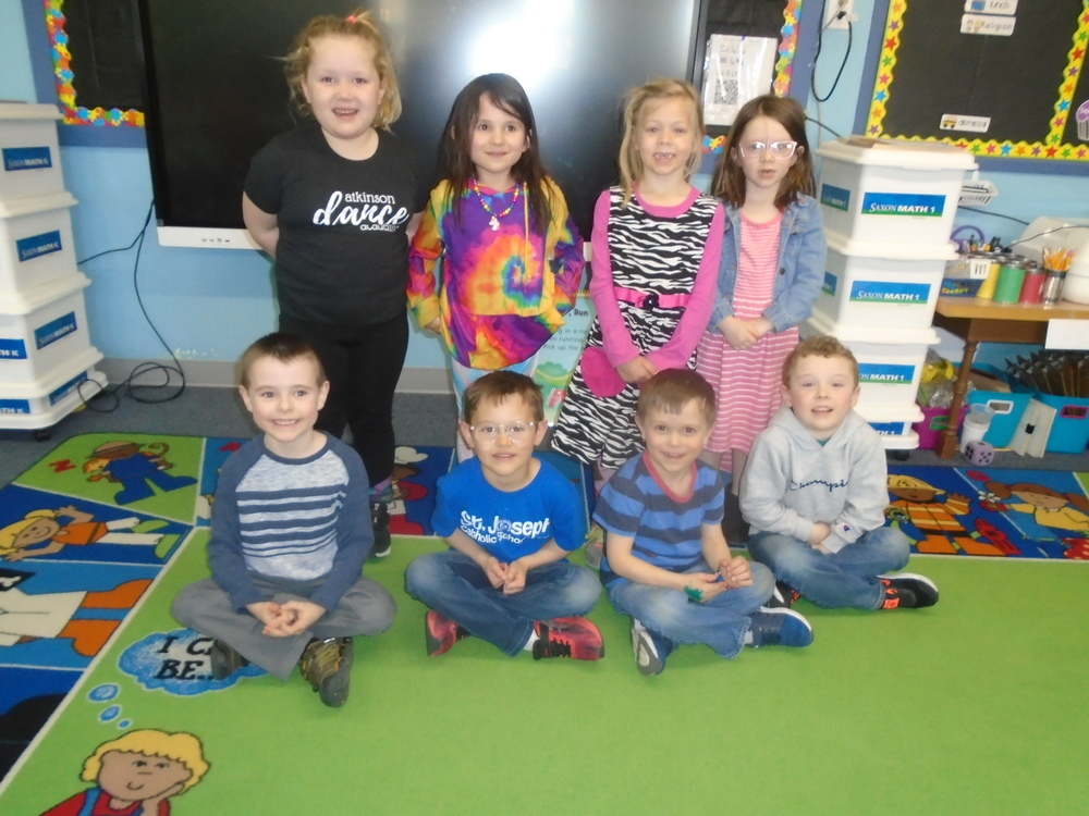 These students attended Kindergarten Round-Up at St. Joseph School last week.