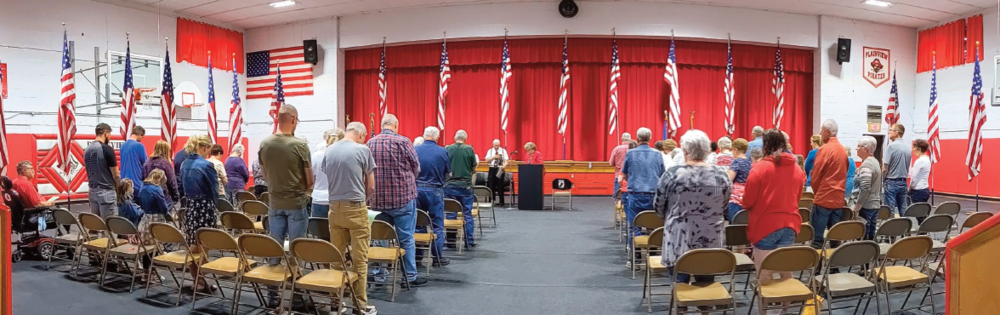 Memorial Day Services were held in the Pirate Auditoirum on Monday, May 30 with keynote speaker Chaplain Major Chad Boggs, a number of musical performances and special guests.