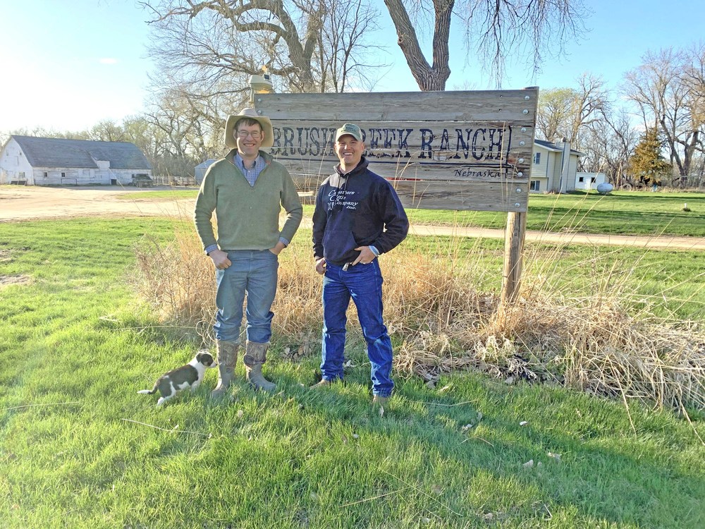 Sage Askin and Troy Carruthers at Brush Creek Ranch.
