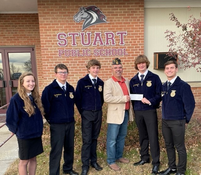 Stuart FFA Members with Ken Stenka.