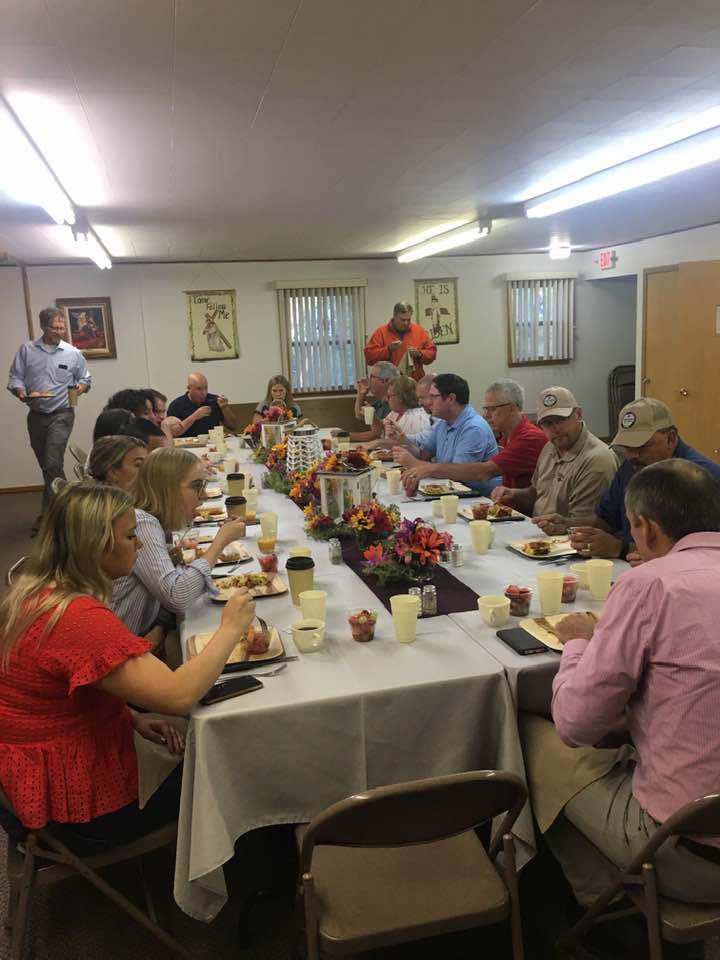 Breakfast served to visiting senators