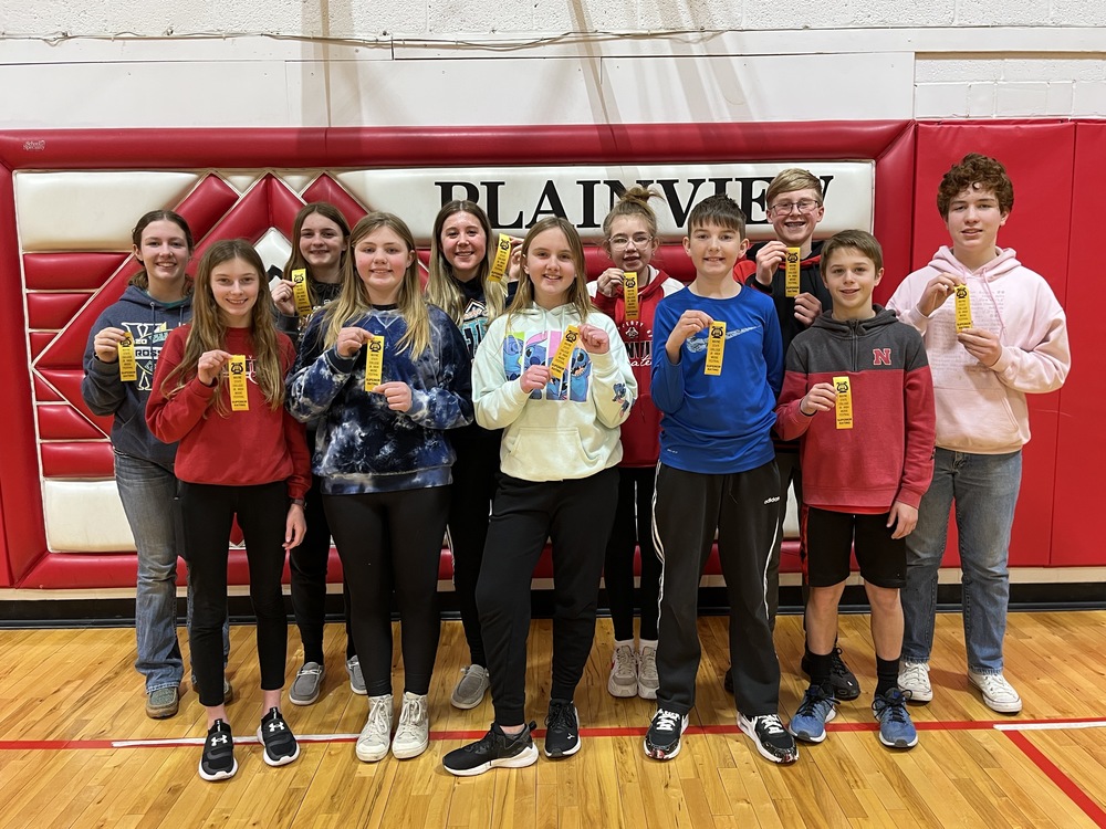 The WSC Award Winners included (l to r): Ella White, Avery Hardisty, Addie Hodson, Callie Taylor, Emma Sauser, Tessa Weber, Natalie Gatz, Cody Hoffman, Bastion Curtiss, Braden Kment and Landon Hergert.