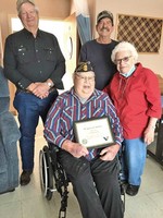 Boes given veteran pin