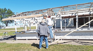 Legion bingo stand gets repairs