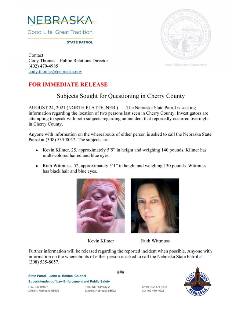 State Patrol News Release