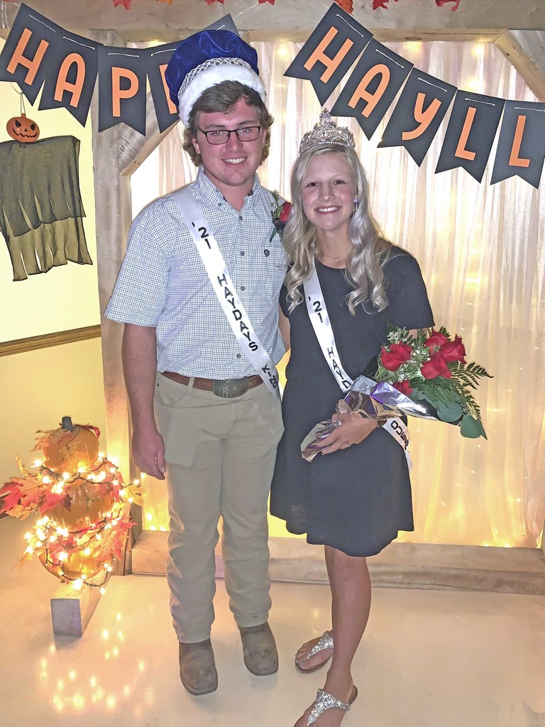 Luke Olson was crowned as the 2021 Hay Days King, while Landyn was the 2021 Hay Days Queen. They were crowned at the coronation dance held on Friday night at the Atkinson Community Center. Photo by Alexis Stracke