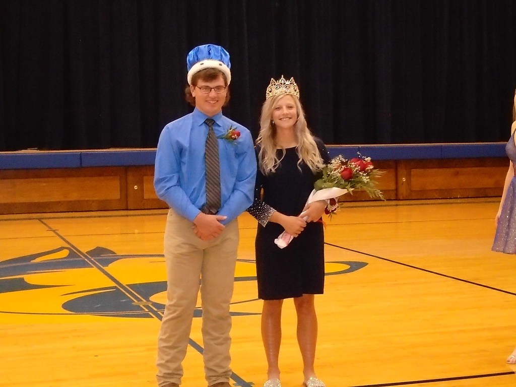 Luke Olson was crowned Homecoming King and Landyn Mlady was the Homecoming Queen.