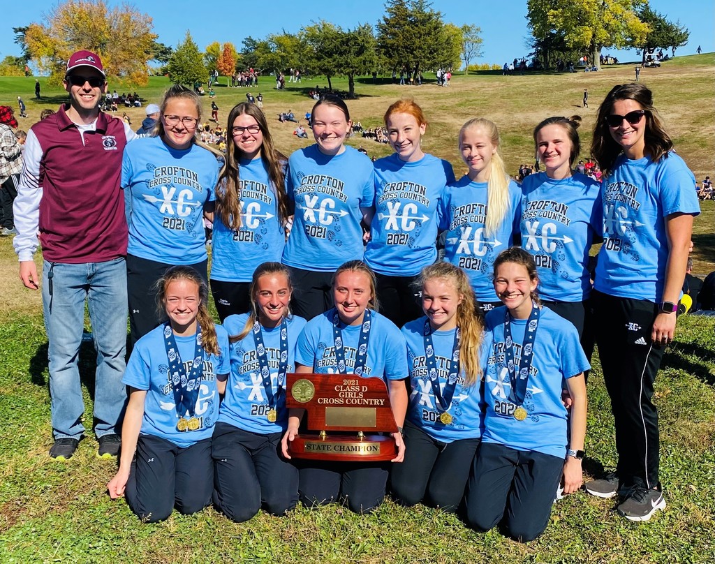 Crofton cross-country team at state