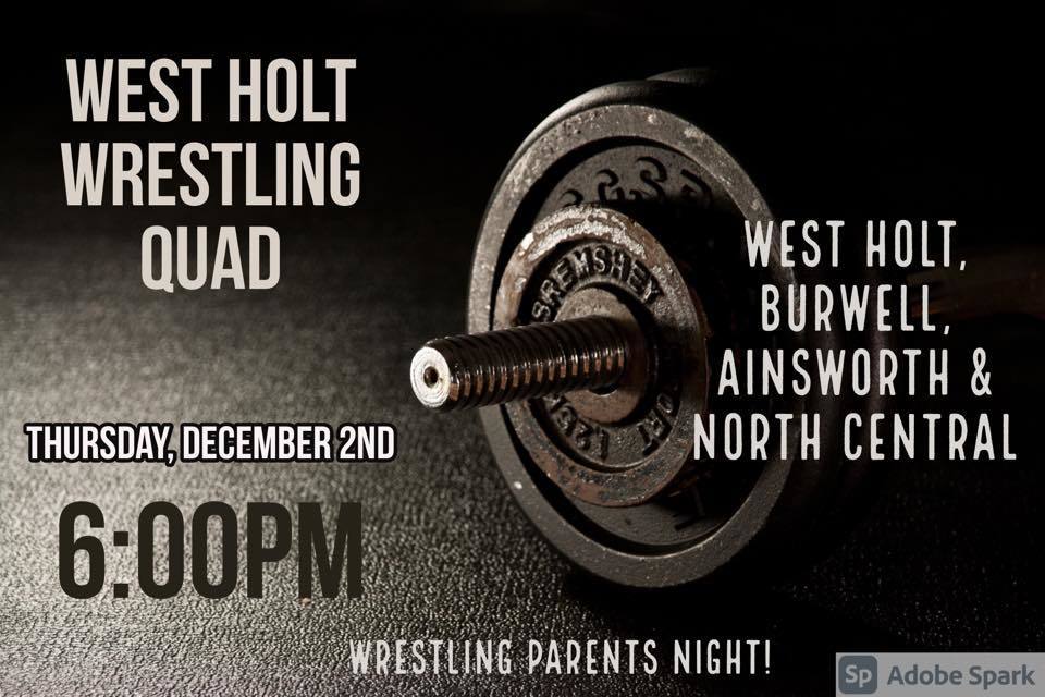 West Holt to host Wrestling Quad