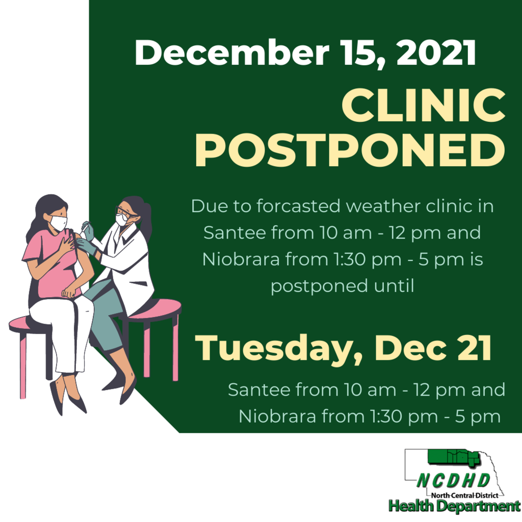 Clinic postponed
