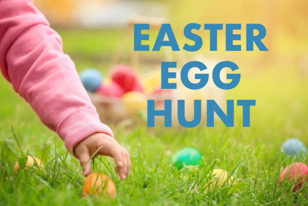 Easter egg hunt at Plainview elementary school