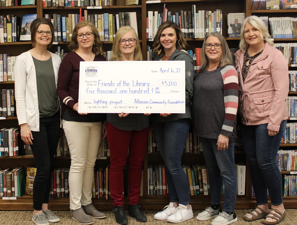 Atkinson Community Fund Advisory Committee Members with Library Director, Judy Hagan. Pictured are Nicky Cadwallader, Erin Jelinek, Judy Hagan, Mikelle Stoltenberg, Amanda Sindelar, and Lisa Bilstein. Courtesy Photo
