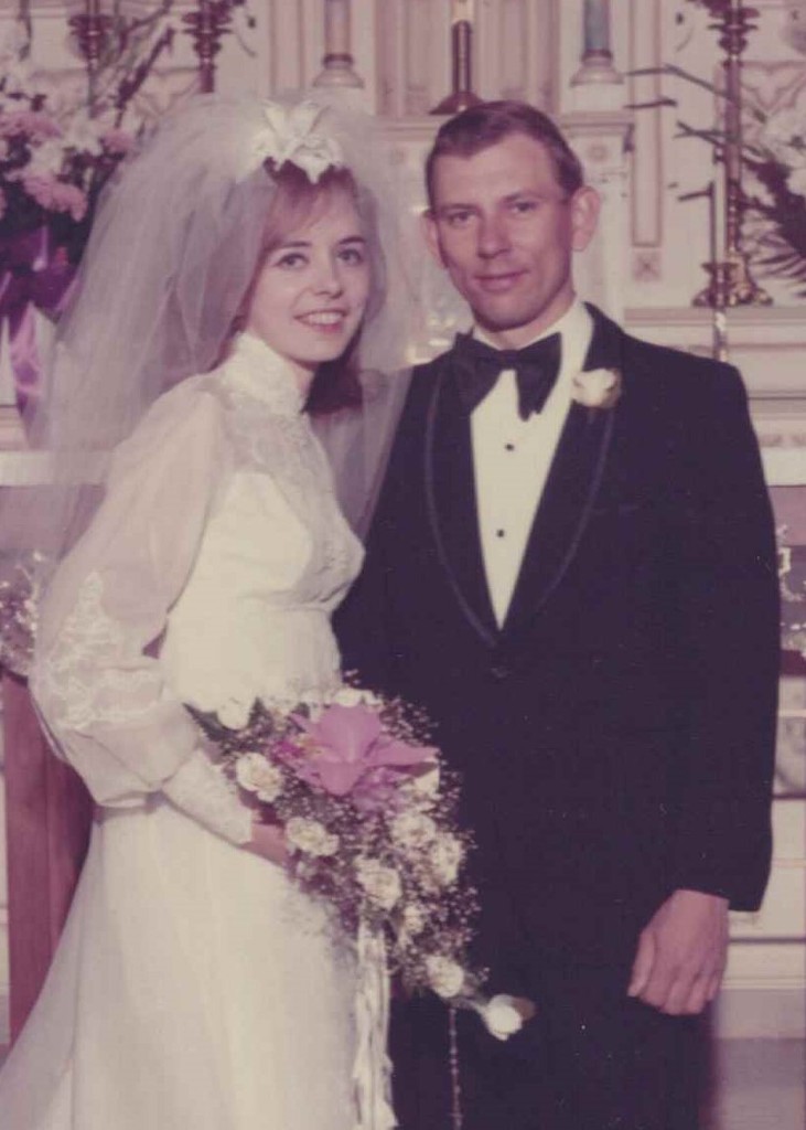 David and Darlene Ausdemore on wedding day