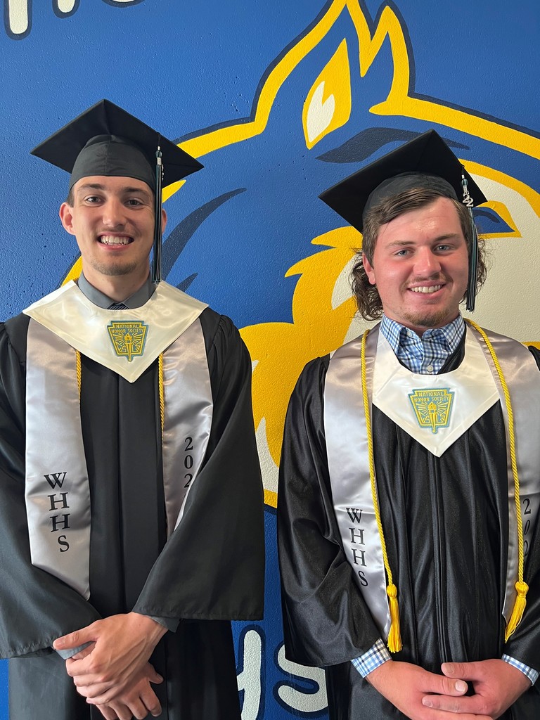 West Holt Public Schools Class of 2022 Valedictorian was Nate Wallinger  and Lucas Olson was the Salutatorian.	 Photo courtesy West Holt Public Schools
