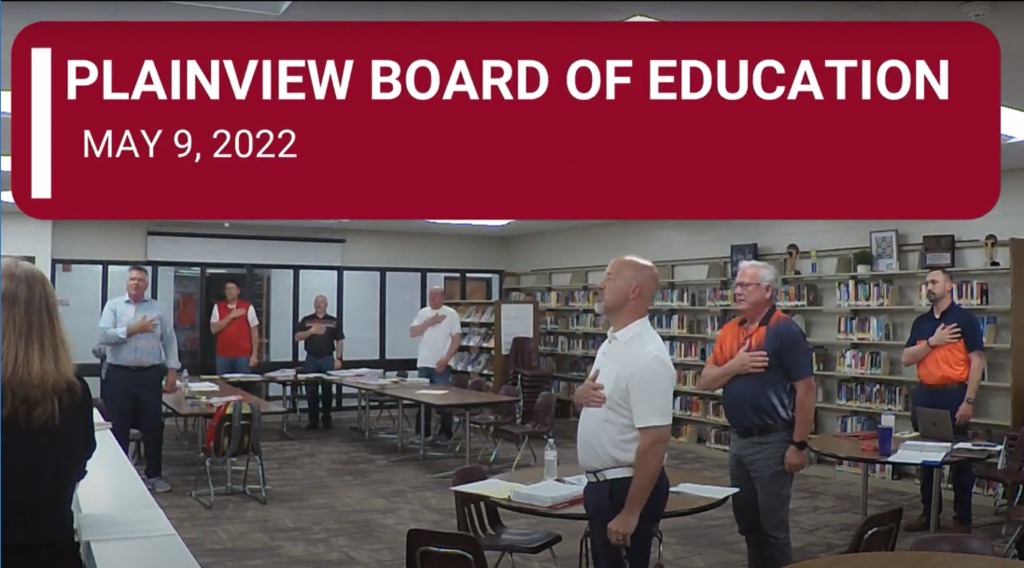 Plainview Board of Education May 9, 2022