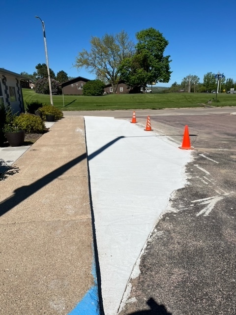 New pavement