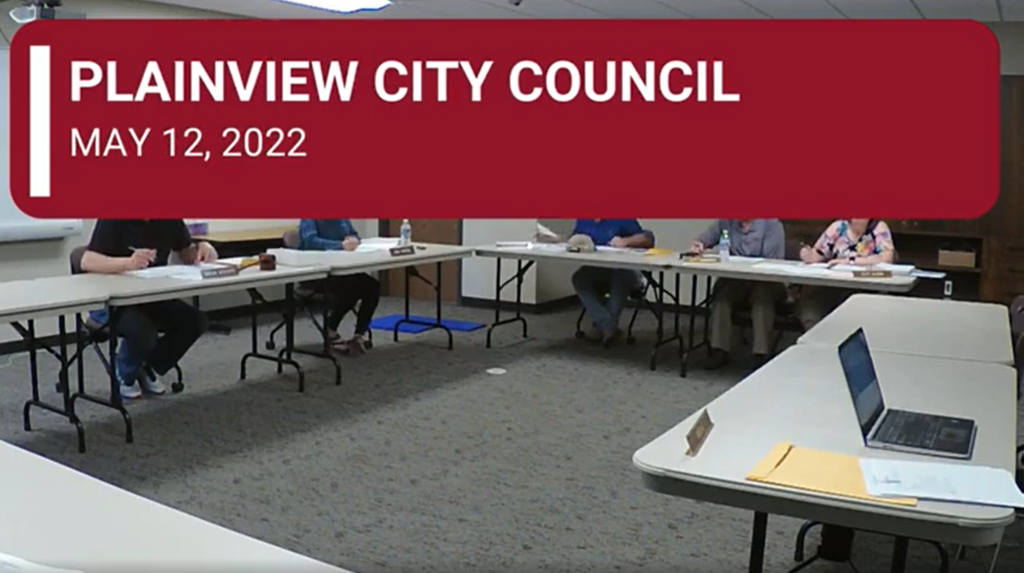 Plainview City Council May 12th