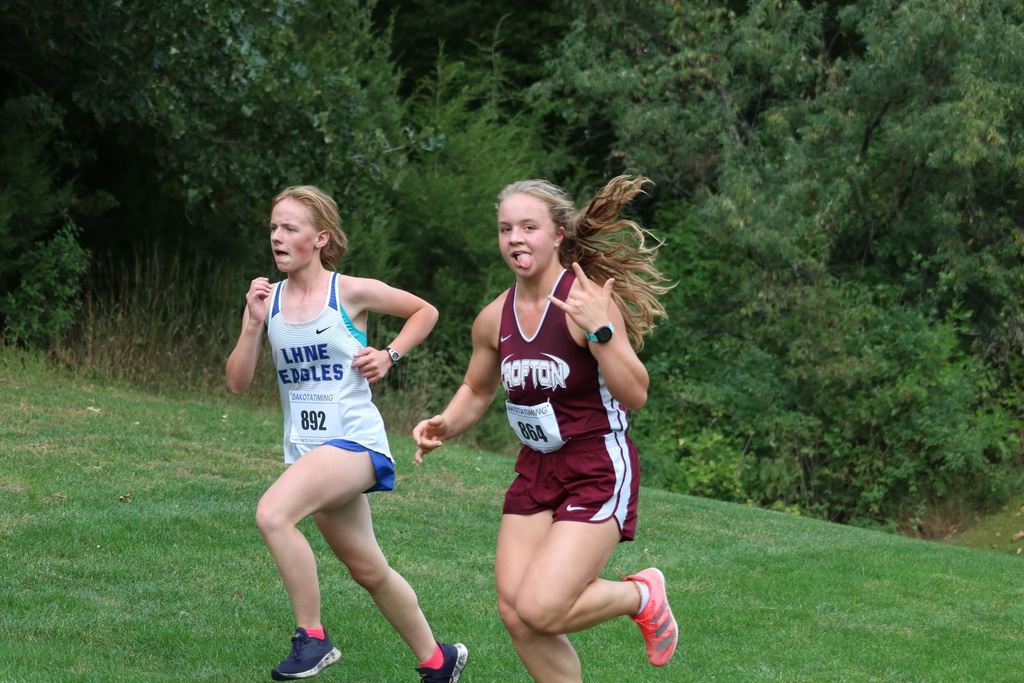 Rylie Arens has a fun time running