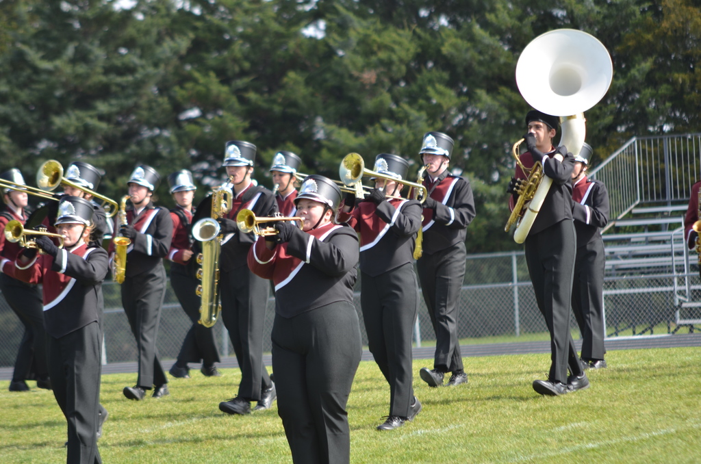 Band marches at “Meridian” event
