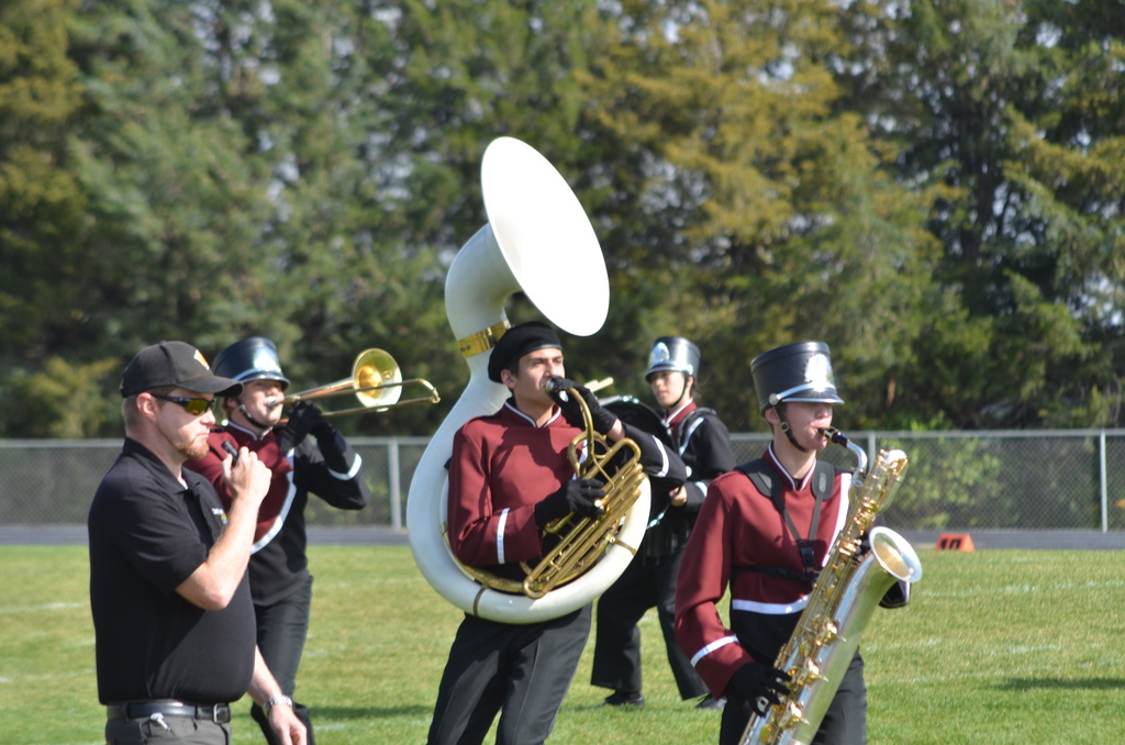 Band marches at “Meridian” event