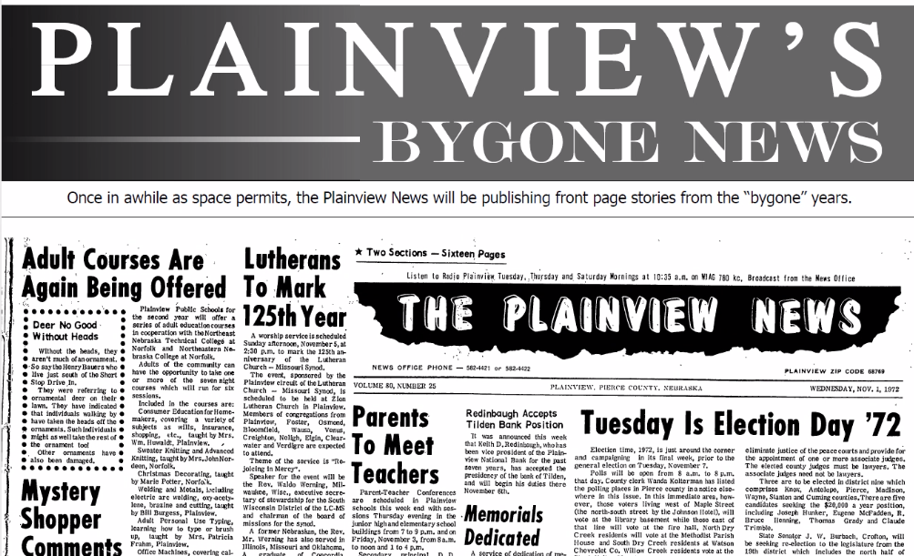 Plainview's Bygone News