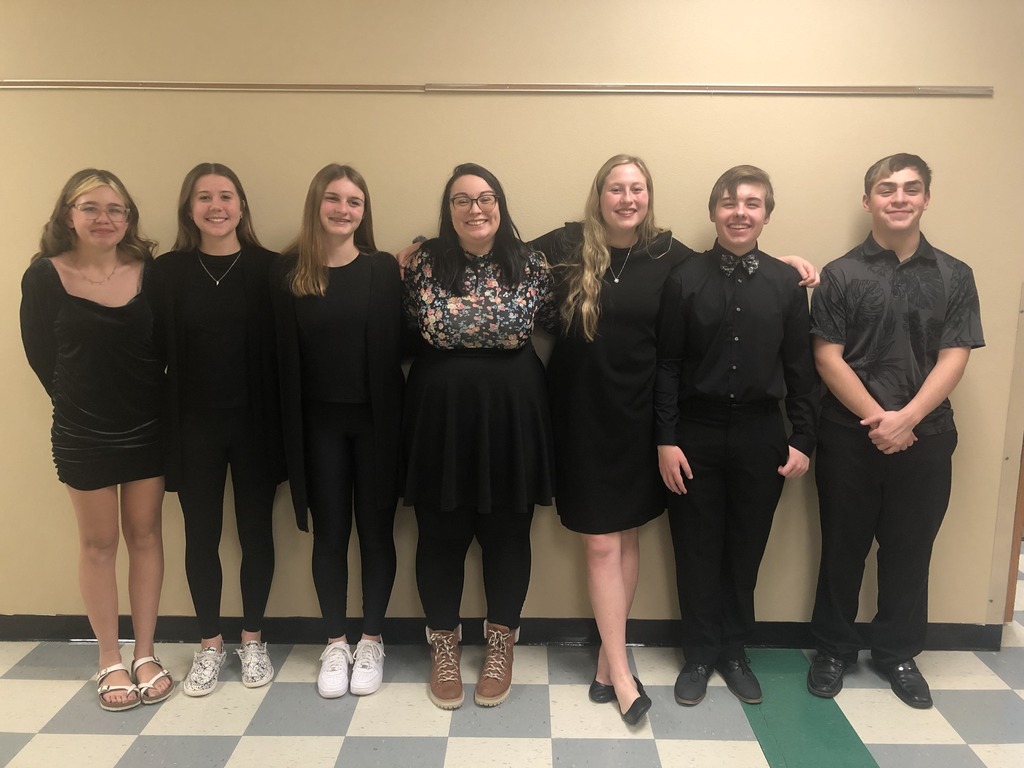 The Plainview High School band members that attended the Lewis & Clark Conference this past weekend were (l to r): Natalee Gatz, Emma Sauser, Addison Hodson, Instructor Brittani Beegle, Marlena Curtiss, Weston Hoffman and Leighton Medina.